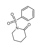 1-Benzenesulfonyl-3,4,5,6-tetrahydropyridin-2-one结构式
