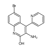 3-Amino-6-bromo-4-(pyridin-2-yl)quinolin-2(1H)-one Structure