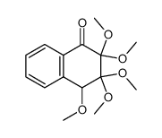 2,2,3,3,4-pentamethoxy-3,4-dihydronaphthalen-1(2H)-one结构式