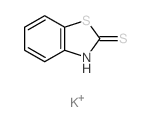 2(3H)-Benzothiazolethione,potassium salt (1:1) structure