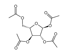 1,2,3,5-四-O-乙酰基-Alpha-L-阿拉伯呋喃糖结构式
