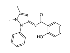 N-(1,5-dimethyl-2-phenylpyrazol-3-ylidene)-2-hydroxybenzamide结构式