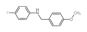 4-Fluoro-N-(4-methoxybenzyl)aniline结构式