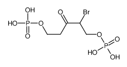2-bromo-1,5-dihydroxy-3-pentanone 1,5-bisphosphate Structure