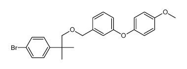 1-bromo-4-[1-[[3-(4-methoxyphenoxy)phenyl]methoxy]-2-methylpropan-2-yl]benzene结构式