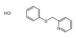 2-(phenylsulfanylmethyl)pyridine,hydrochloride Structure