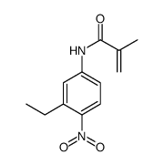 N-(3-ethyl-4-nitrophenyl)-2-methylprop-2-enamide结构式
