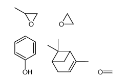 formaldehyde,2-methyloxirane,oxirane,phenol,4,6,6-trimethylbicyclo[3.1.1]hept-3-ene结构式