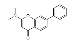 2-(dimethylamino)-7-phenylchromen-4-one结构式