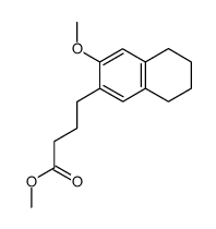 4-(3-methoxy-5,6,7,8-tetrahydro-[2]naphthyl)-butyric acid methyl ester Structure