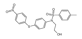 toluene-4-sulfonic acid-[N-(2-hydroxy-ethyl)-4-(4-nitro-phenylsulfanyl)-anilide]结构式