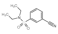 3-氰基-N,N-二乙基苯磺酰胺结构式