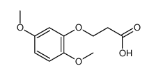 3-(2,5-二甲氧基苯氧基)丙酸结构式