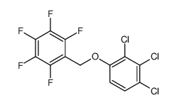 1,2,3,4,5-pentafluoro-6-[(2,3,4-trichlorophenoxy)methyl]benzene Structure