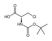 D-Alanine, 3-chloro-N-[(1,1-dimethylethoxy)carbonyl] Structure