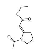 ethyl 2-(1-acetylpyrrolidin-2-ylidene)acetate Structure