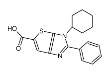 3-环己基-2-苯基-3H-噻吩并[2,3-d]咪唑-5-羧酸结构式