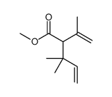 methyl 3,3-dimethyl-2-prop-1-en-2-ylpent-4-enoate结构式