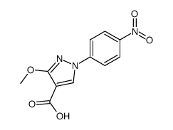 3-methoxy-1-(4-nitrophenyl)pyrazole-4-carboxylic acid Structure