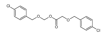 p-chlorobenzyloxymethyl p-chlorobenzyloxyacetate结构式