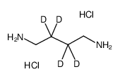1,4-二氨基丁烷-2,2,3,3-d4二盐酸盐结构式