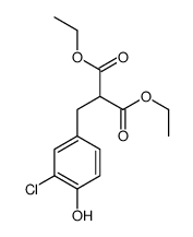 diethyl 2-[(3-chloro-4-hydroxyphenyl)methyl]propanedioate结构式