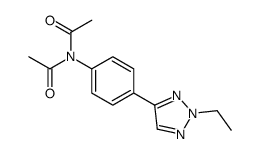 N-acetyl-N-[4-(2-ethyltriazol-4-yl)phenyl]acetamide结构式