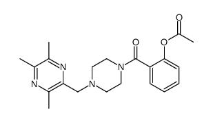 [2-[4-[(3,5,6-trimethylpyrazin-2-yl)methyl]piperazine-1-carbonyl]phenyl] acetate结构式