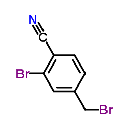 2-溴-4-(溴甲基)苯腈结构式