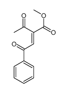 methyl 2-acetyl-4-oxo-4-phenylbut-2-enoate结构式
