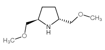 (R,R)-(-)-2,5-双(甲氧基甲基)吡咯烷结构式