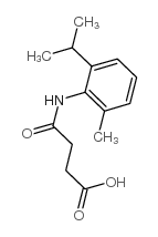 4-[(2-异丙基-6-甲基苯基)氨基]-4-氧代丁酸结构式