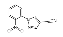 1-(2-nitrophenyl)-1H-pyrazole-4-carbonitrile Structure