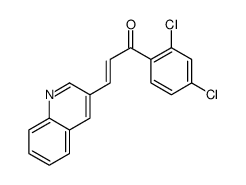 1-(2,4-dichlorophenyl)-3-quinolin-3-ylprop-2-en-1-one Structure