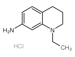 1-乙基-7-氨基-1,2,3,4-四氢喹啉盐酸盐结构式