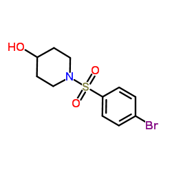 1-[(4-Bromophenyl)sulfonyl]-4-piperidinol结构式