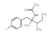 N-[1-(4-chlorophenyl)-2,3-dimethyl-pentan-2-yl]acetamide结构式