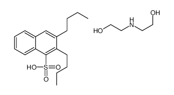 dibutylnaphthalene-1-sulphonic acid, compound with 2,2'-iminodiethanol (1:1) Structure