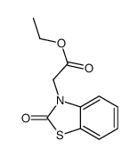 3(2H)-Benzothiazoleacetic acid, 2-oxo-, ethyl ester结构式