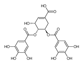 (-)-shikimic acid 3,4-O-digallate Structure