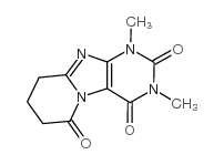 茶碱-8-丁酸内酰胺结构式
