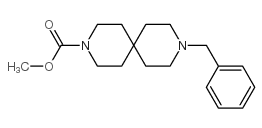 9-(苯基甲基)-3,9-二氮杂螺[5.5]十一烷-3-羧酸甲酯结构式