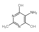 5-amino-4,6-dihydroxy-2-methylpyrimidine Structure