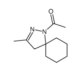 1-acetyl-3-methyl-1,2-diaza-spiro[4.5]dec-2-ene Structure