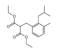 Diethyl 6-isobutyl-5-methylbenzylmalonate结构式