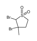 2,3-dibromo-3-methyl-tetrahydro-thiophene-1,1-dioxide结构式