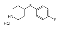 4-(4-FLUOROPHENYLSULFANYL)PIPERIDINE HYDROCHLORIDE Structure