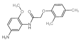 N-(5-Amino-2-methoxyphenyl)-2-(2,4-dimethylphenoxy)acetamide结构式