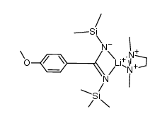 [4-OMe(C6H4)C(NSiMe3)2]Li(TMEDA) Structure