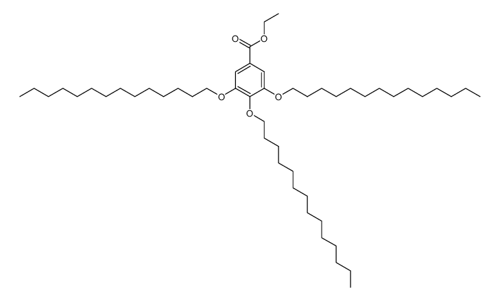 3,4,5-tris(tetradecyloxy)benzoic acid ethyl ester结构式